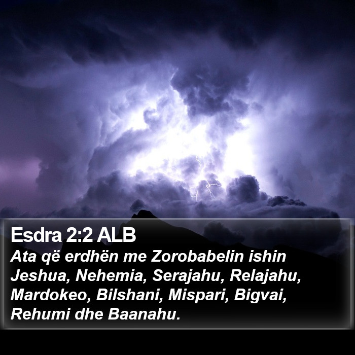 Esdra 2:2 ALB Bible Study