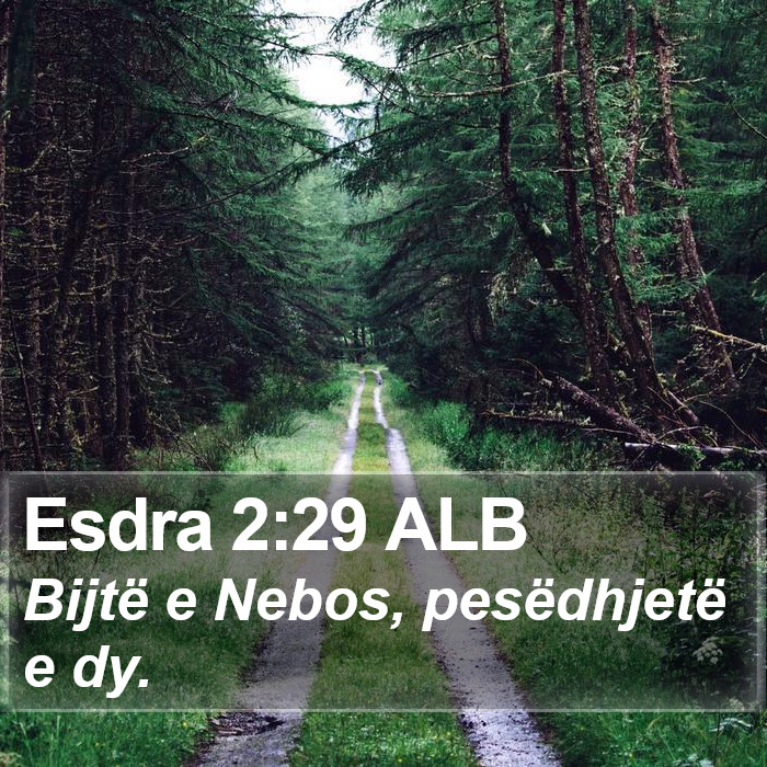 Esdra 2:29 ALB Bible Study