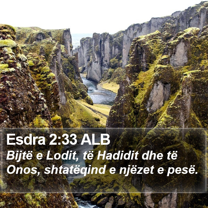 Esdra 2:33 ALB Bible Study