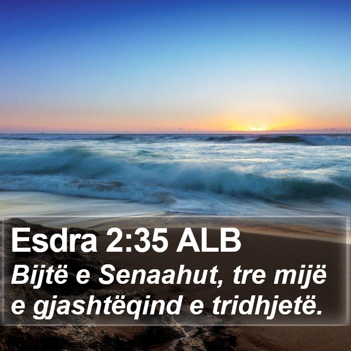 Esdra 2:35 ALB Bible Study