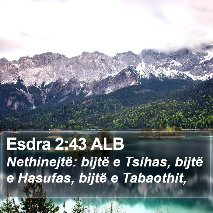 Esdra 2:43 ALB Bible Study
