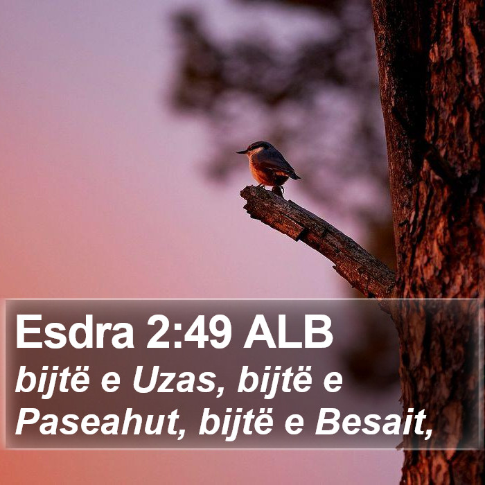 Esdra 2:49 ALB Bible Study