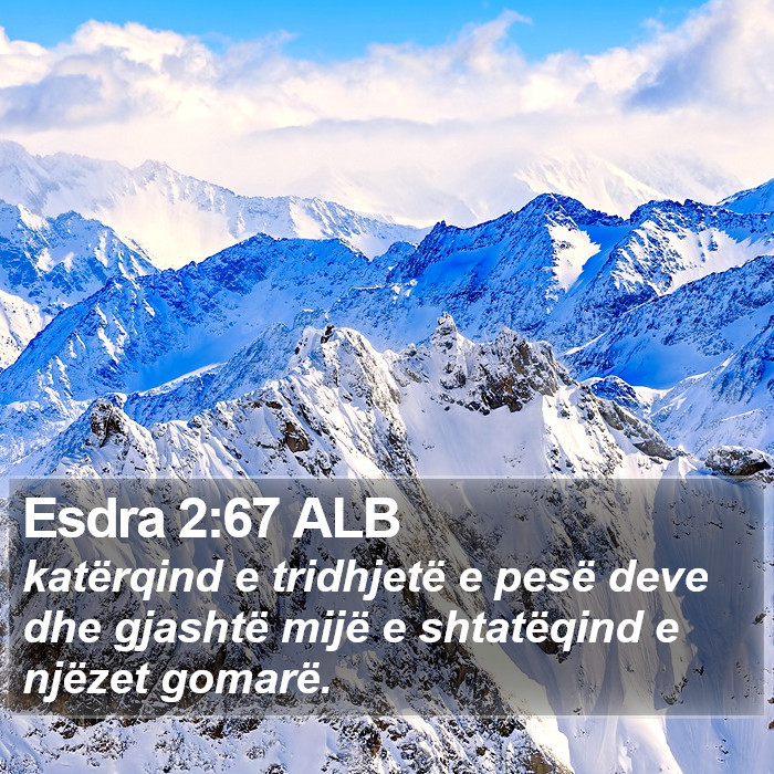 Esdra 2:67 ALB Bible Study