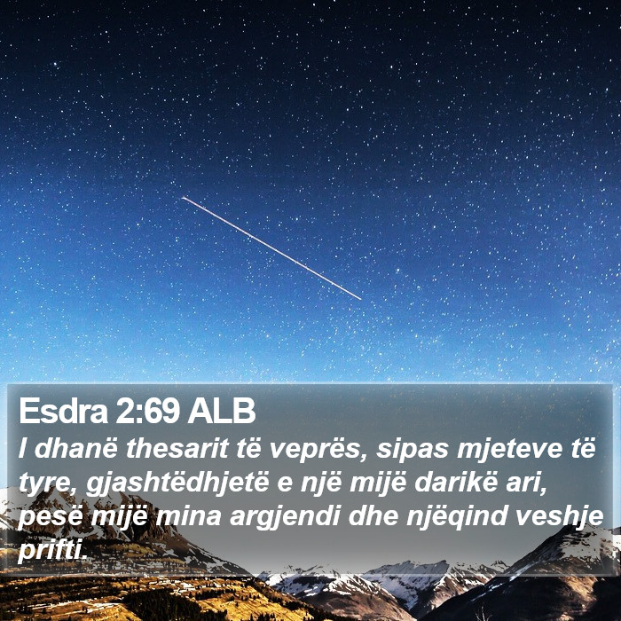 Esdra 2:69 ALB Bible Study