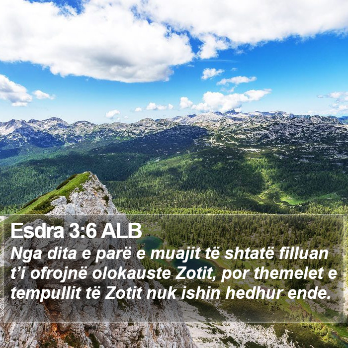 Esdra 3:6 ALB Bible Study