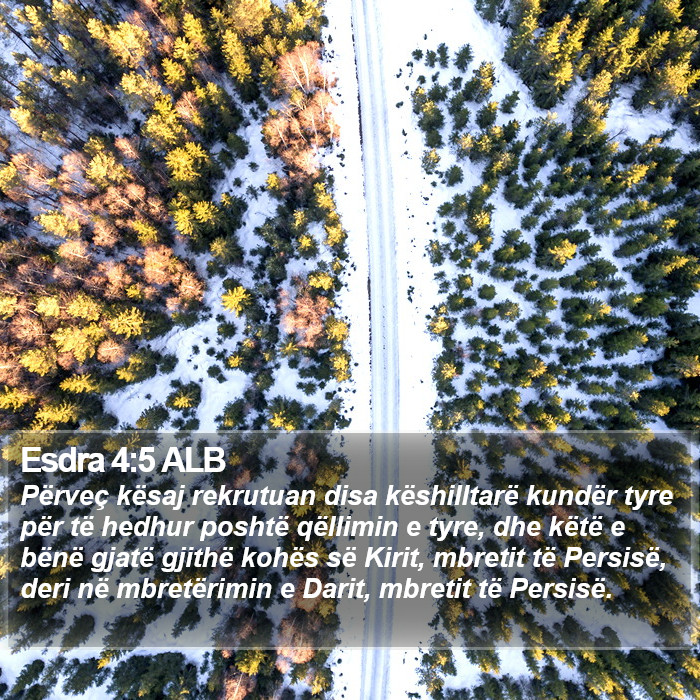 Esdra 4:5 ALB Bible Study