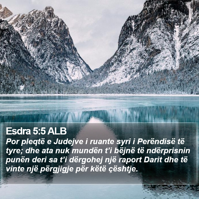 Esdra 5:5 ALB Bible Study