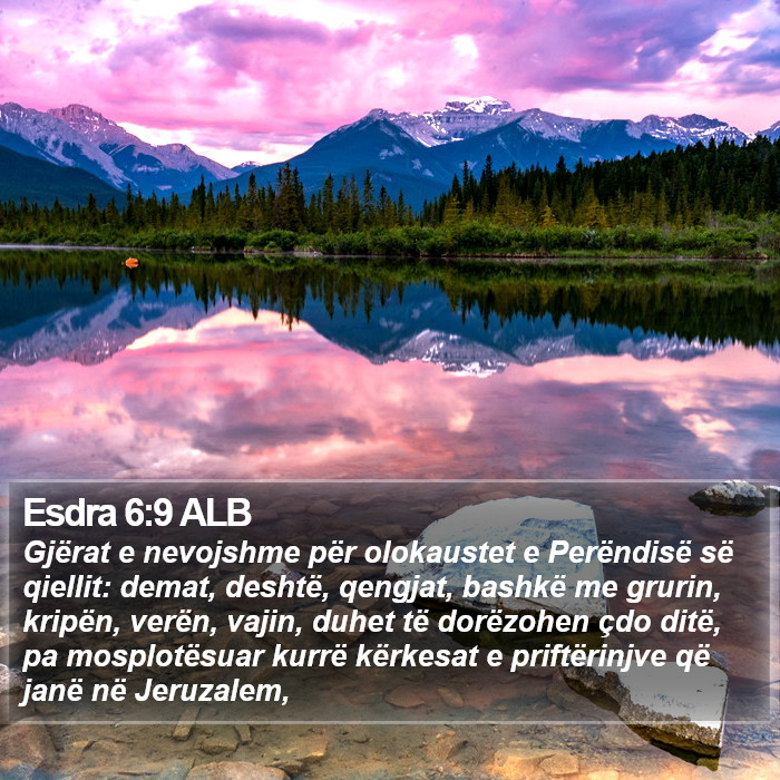 Esdra 6:9 ALB Bible Study