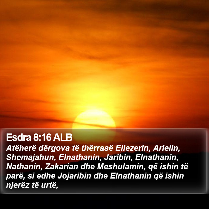 Esdra 8:16 ALB Bible Study