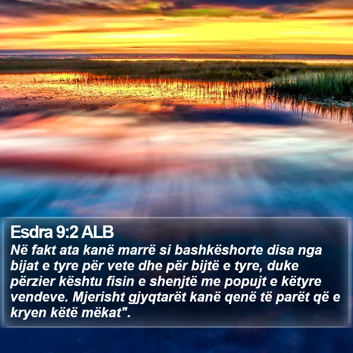 Esdra 9:2 ALB Bible Study