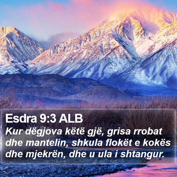 Esdra 9:3 ALB Bible Study