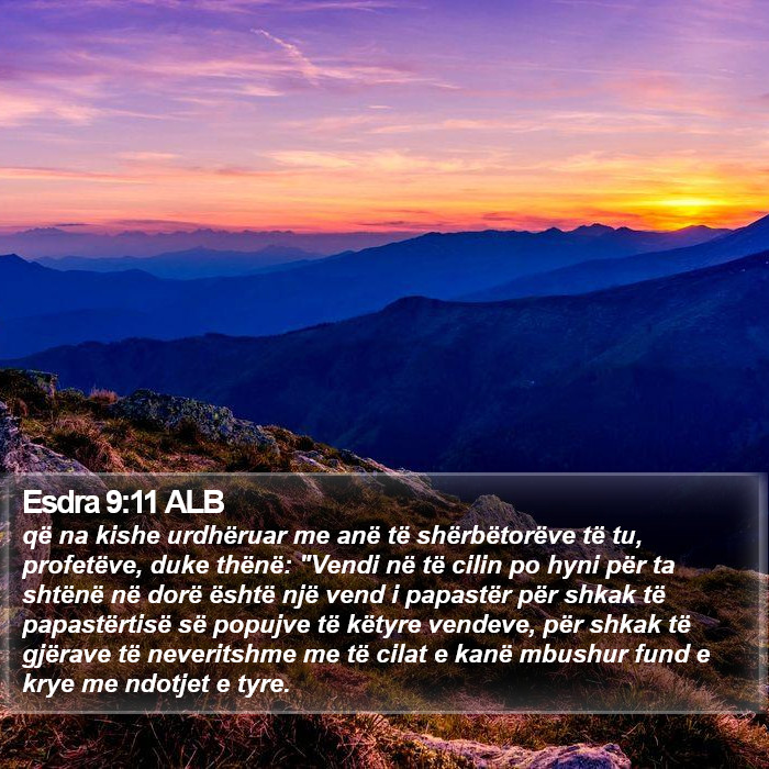 Esdra 9:11 ALB Bible Study