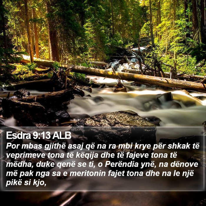 Esdra 9:13 ALB Bible Study