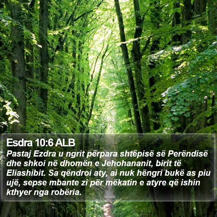 Esdra 10:6 ALB Bible Study