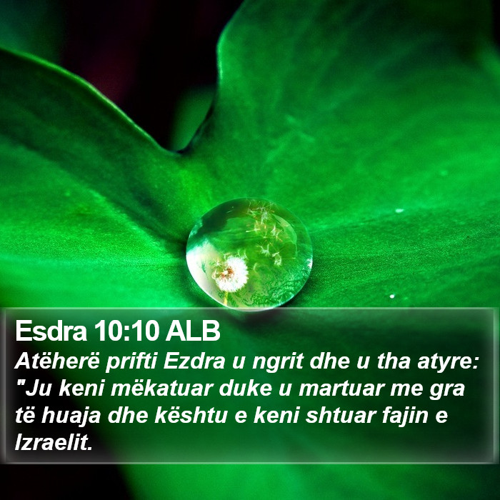 Esdra 10:10 ALB Bible Study