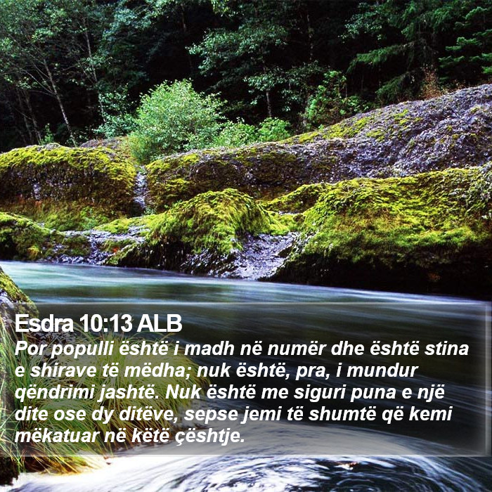 Esdra 10:13 ALB Bible Study