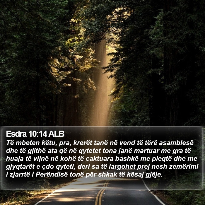 Esdra 10:14 ALB Bible Study