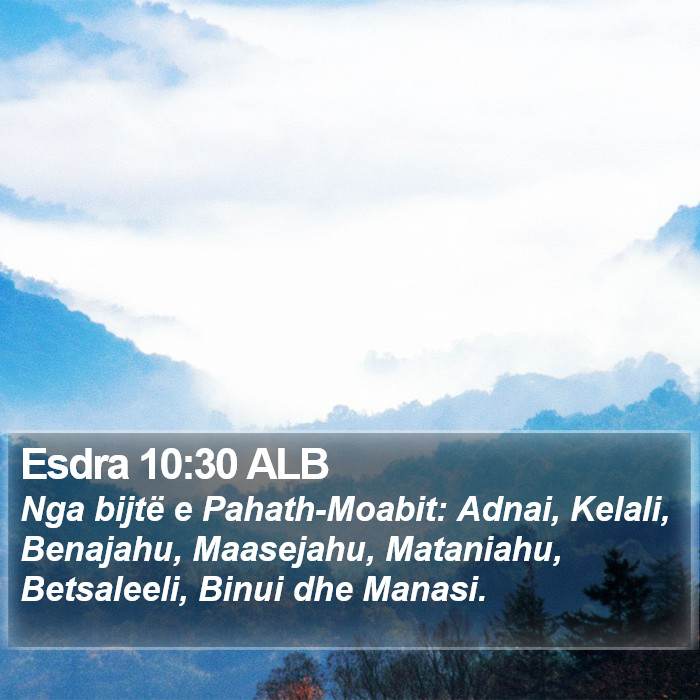 Esdra 10:30 ALB Bible Study