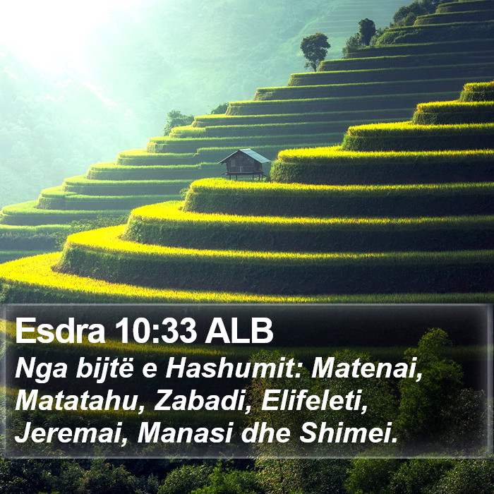 Esdra 10:33 ALB Bible Study