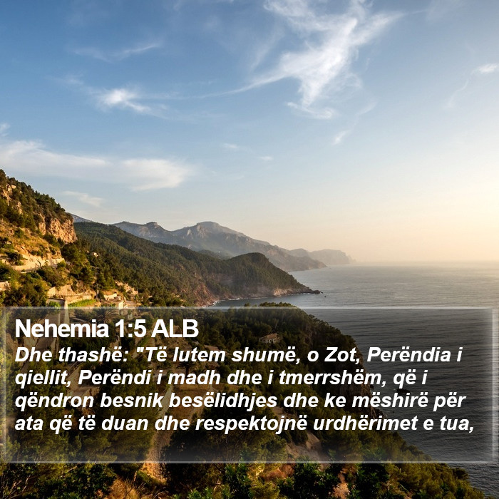 Nehemia 1:5 ALB Bible Study