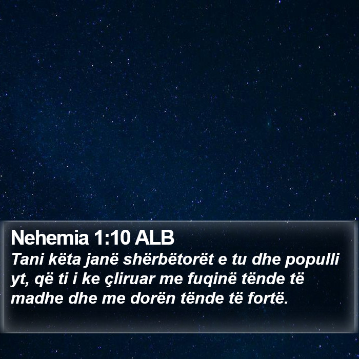 Nehemia 1:10 ALB Bible Study