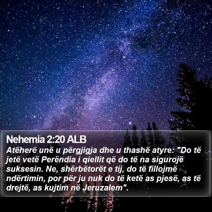 Nehemia 2:20 ALB Bible Study