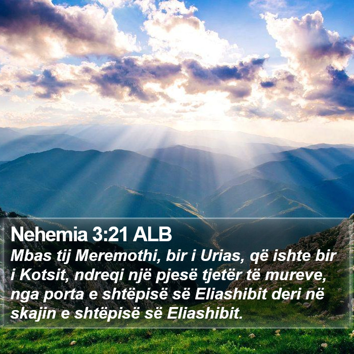 Nehemia 3:21 ALB Bible Study
