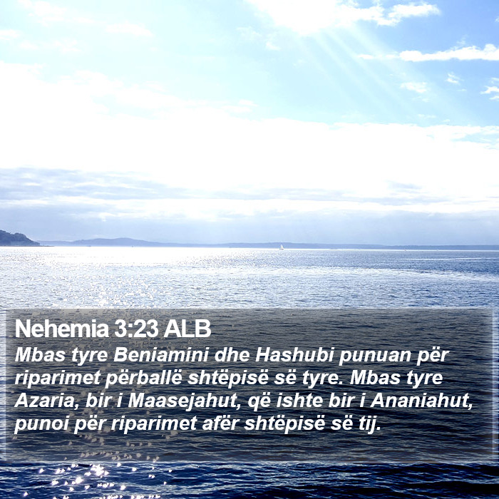 Nehemia 3:23 ALB Bible Study