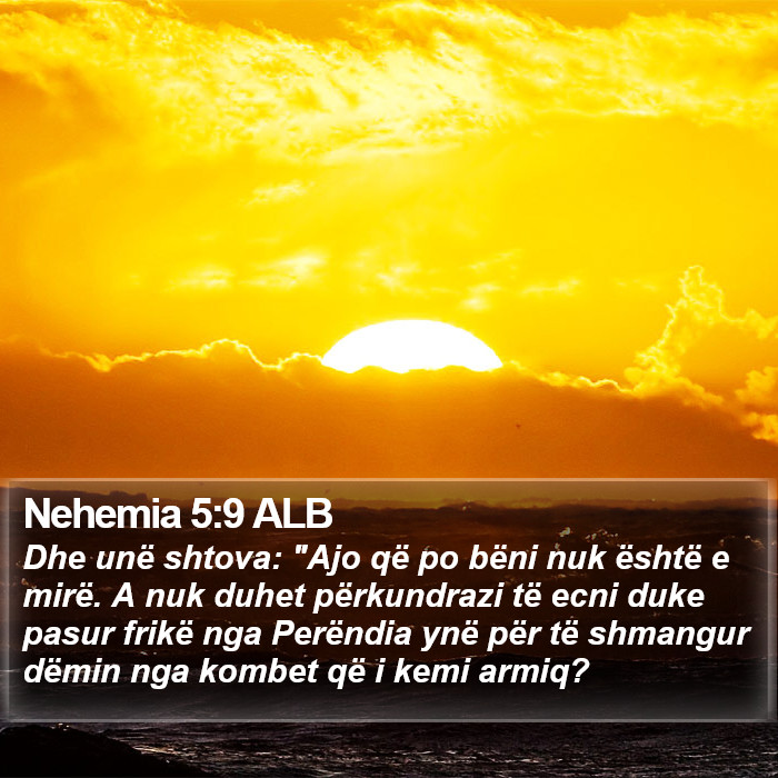 Nehemia 5:9 ALB Bible Study