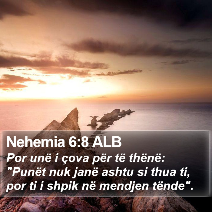 Nehemia 6:8 ALB Bible Study