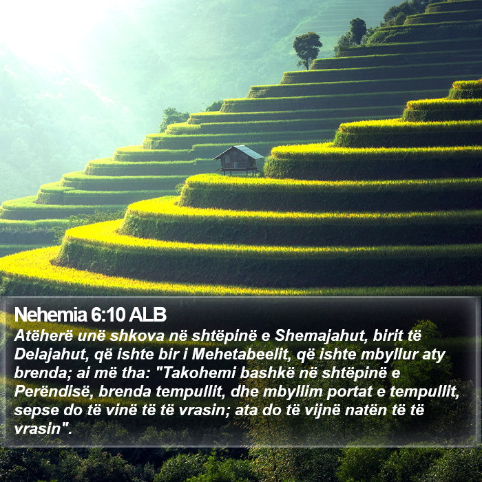 Nehemia 6:10 ALB Bible Study