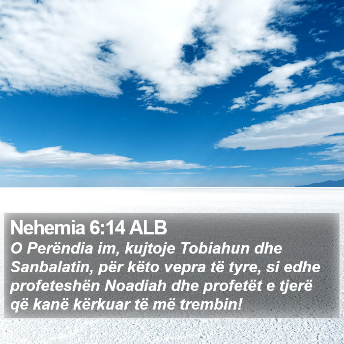 Nehemia 6:14 ALB Bible Study