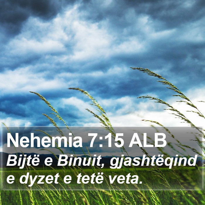 Nehemia 7:15 ALB Bible Study
