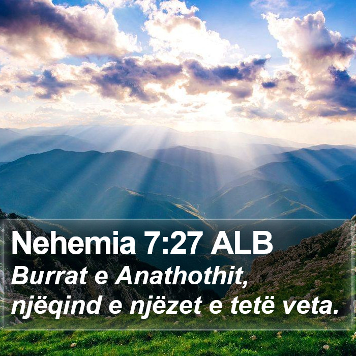 Nehemia 7:27 ALB Bible Study