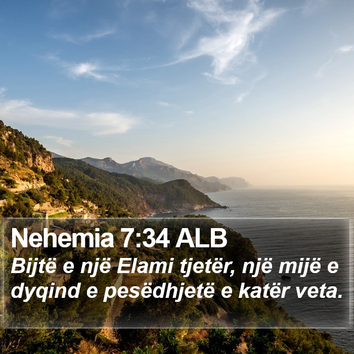 Nehemia 7:34 ALB Bible Study