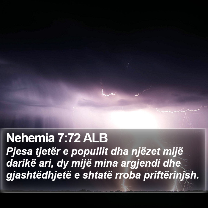 Nehemia 7:72 ALB Bible Study