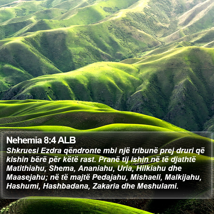 Nehemia 8:4 ALB Bible Study