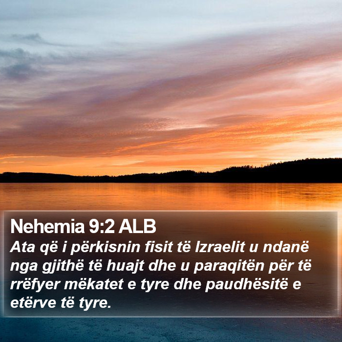 Nehemia 9:2 ALB Bible Study