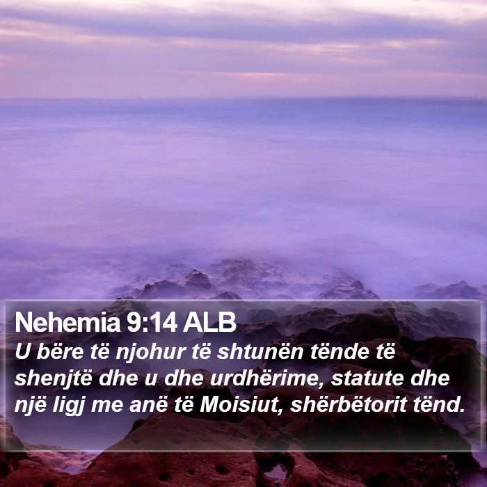 Nehemia 9:14 ALB Bible Study