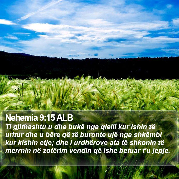 Nehemia 9:15 ALB Bible Study