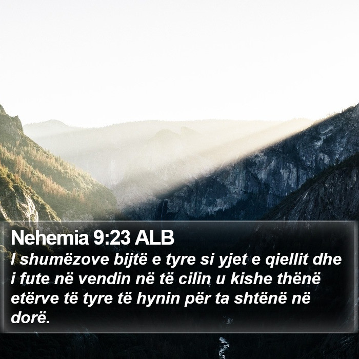 Nehemia 9:23 ALB Bible Study