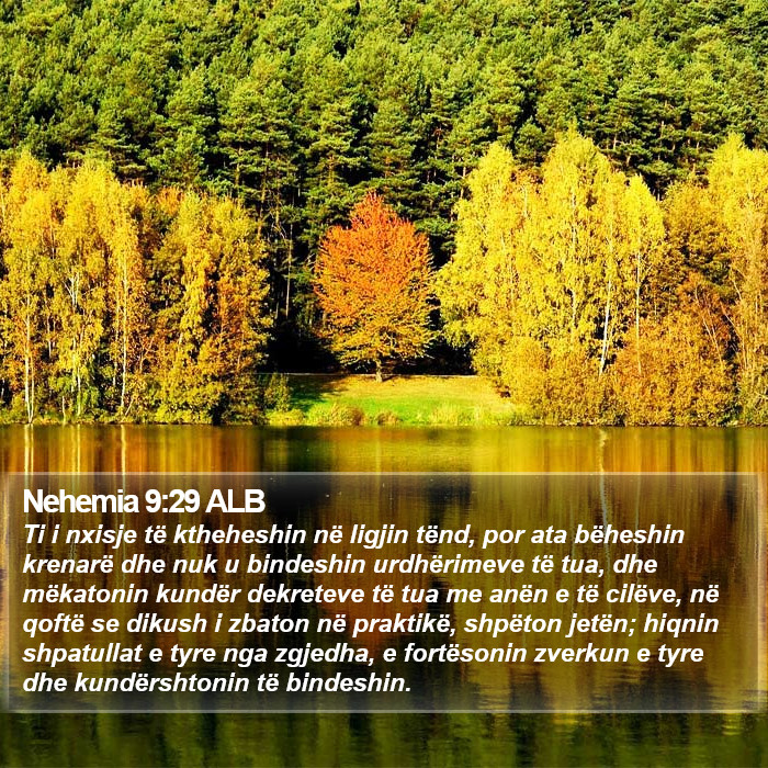 Nehemia 9:29 ALB Bible Study