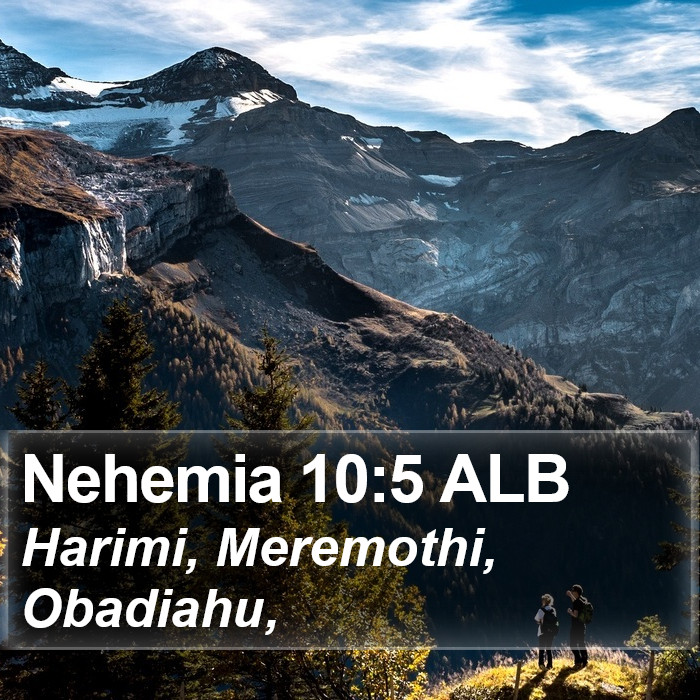 Nehemia 10:5 ALB Bible Study