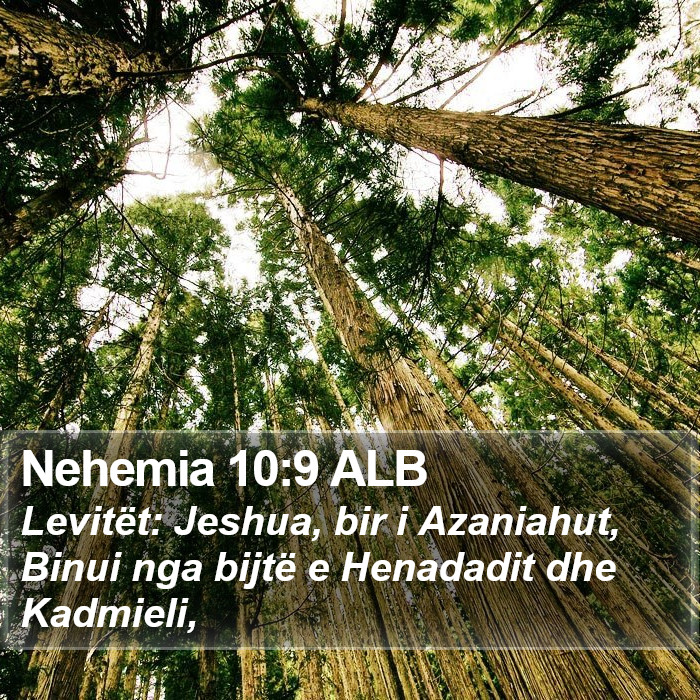 Nehemia 10:9 ALB Bible Study