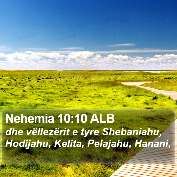 Nehemia 10:10 ALB Bible Study