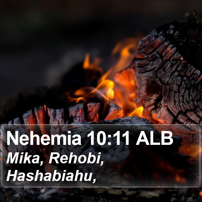 Nehemia 10:11 ALB Bible Study