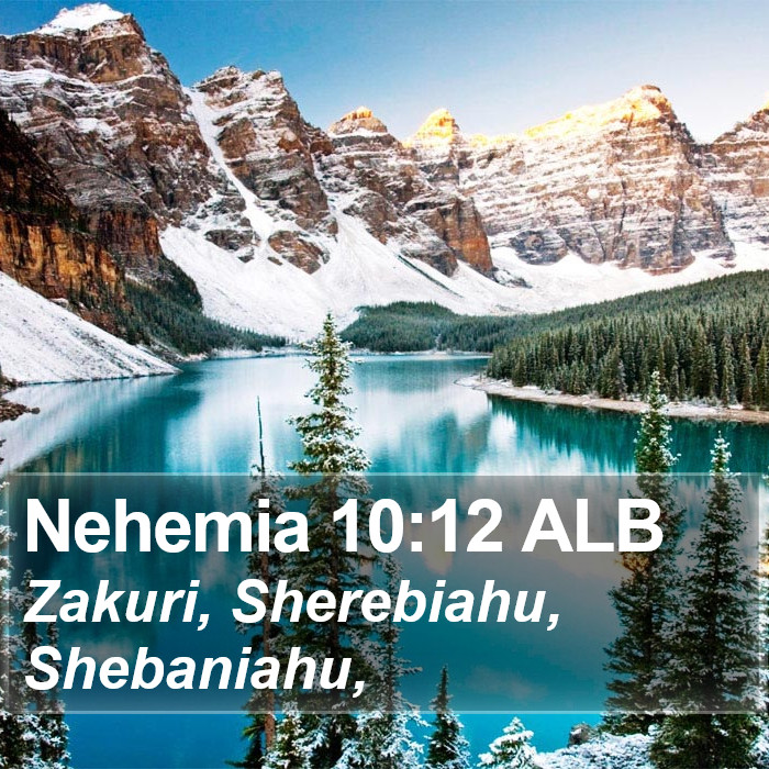 Nehemia 10:12 ALB Bible Study