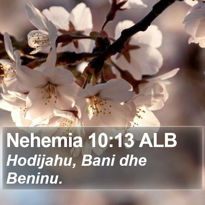 Nehemia 10:13 ALB Bible Study