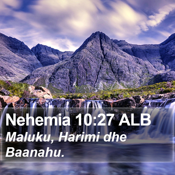 Nehemia 10:27 ALB Bible Study