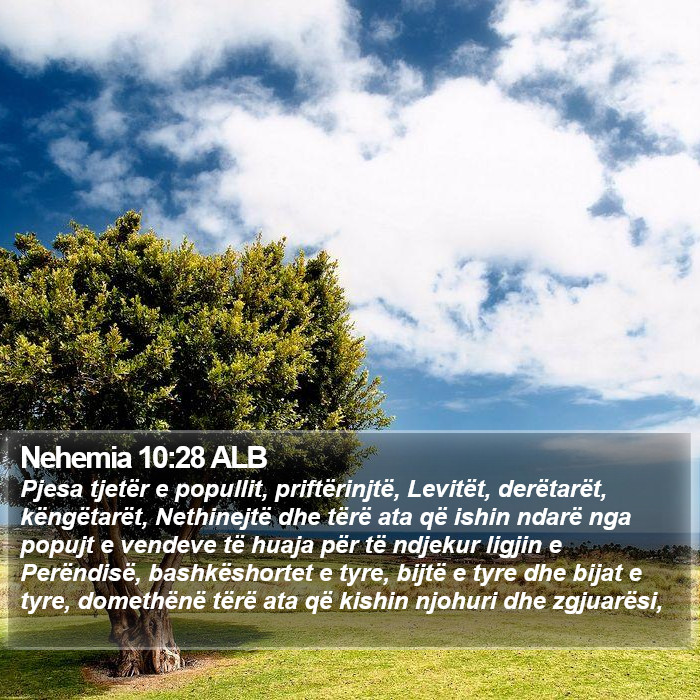 Nehemia 10:28 ALB Bible Study